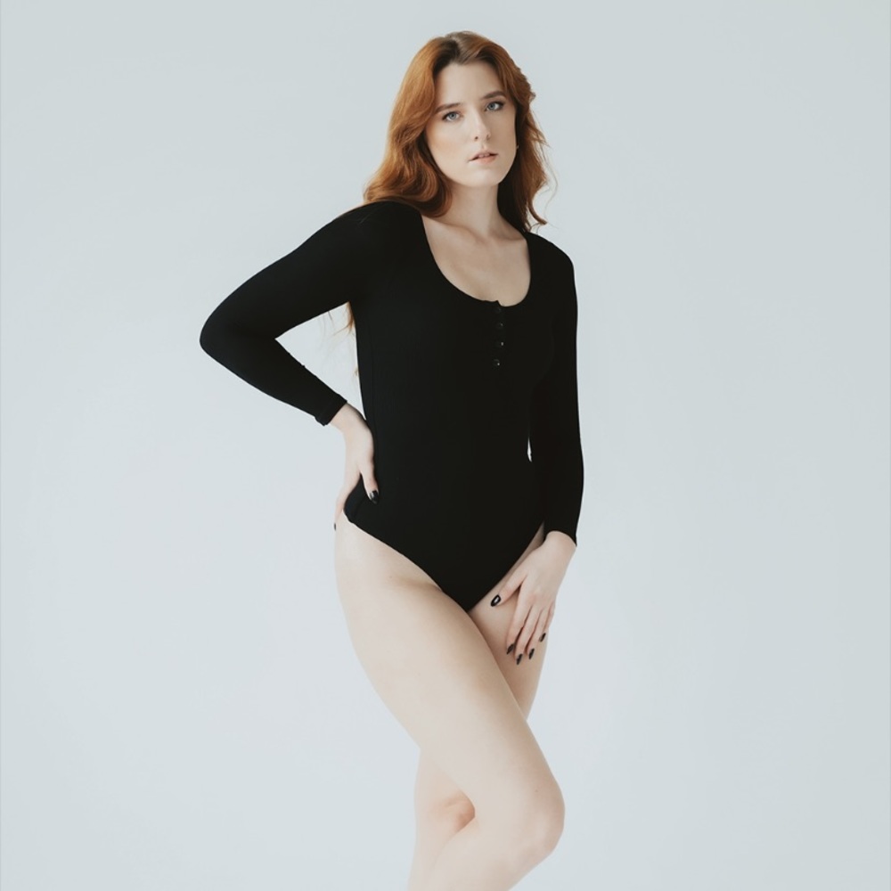 Henley long sleeve bramisuit from Klassy Network